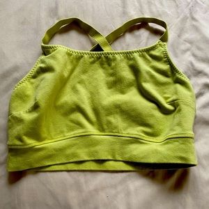 Avocado Pansy Sports Bra